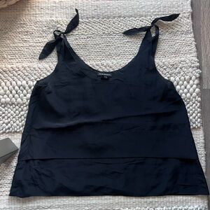 Club Monaco Silk Tank Top with Bows